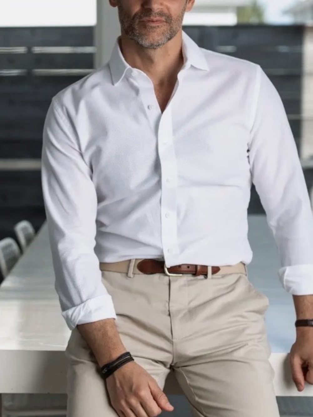 Ledbury The White Vento Giro Inglese Custom Shirt Men’s Sz 17